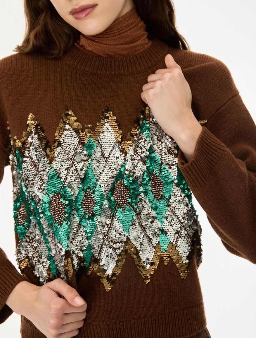 iBLUES Sequin -Embroidered jumper