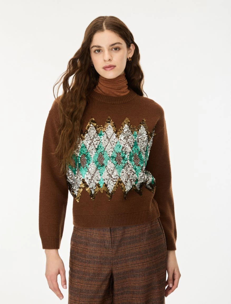 iBLUES Sequin -Embroidered jumper