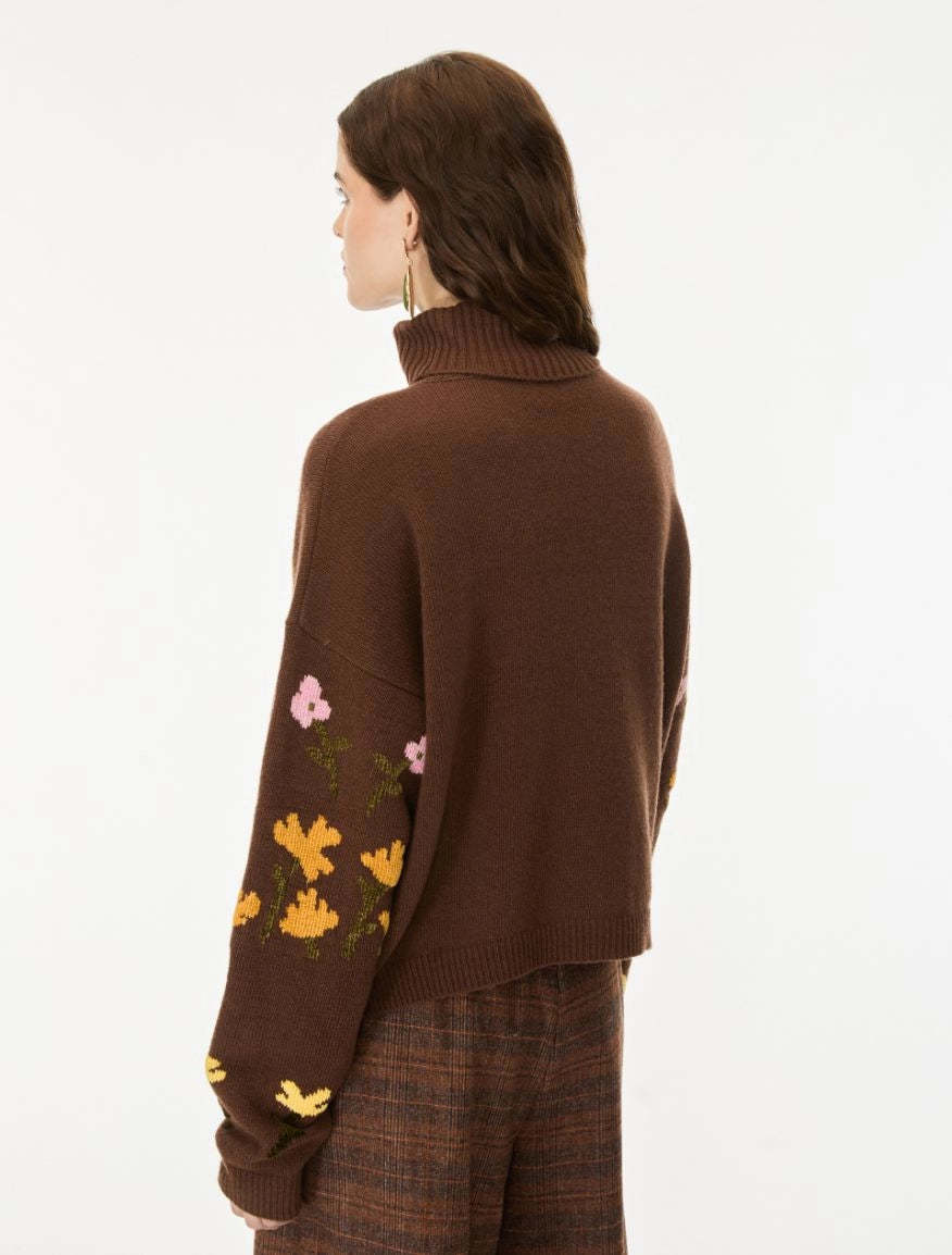 iBLUES Merino wool - blend polo - neck jumper