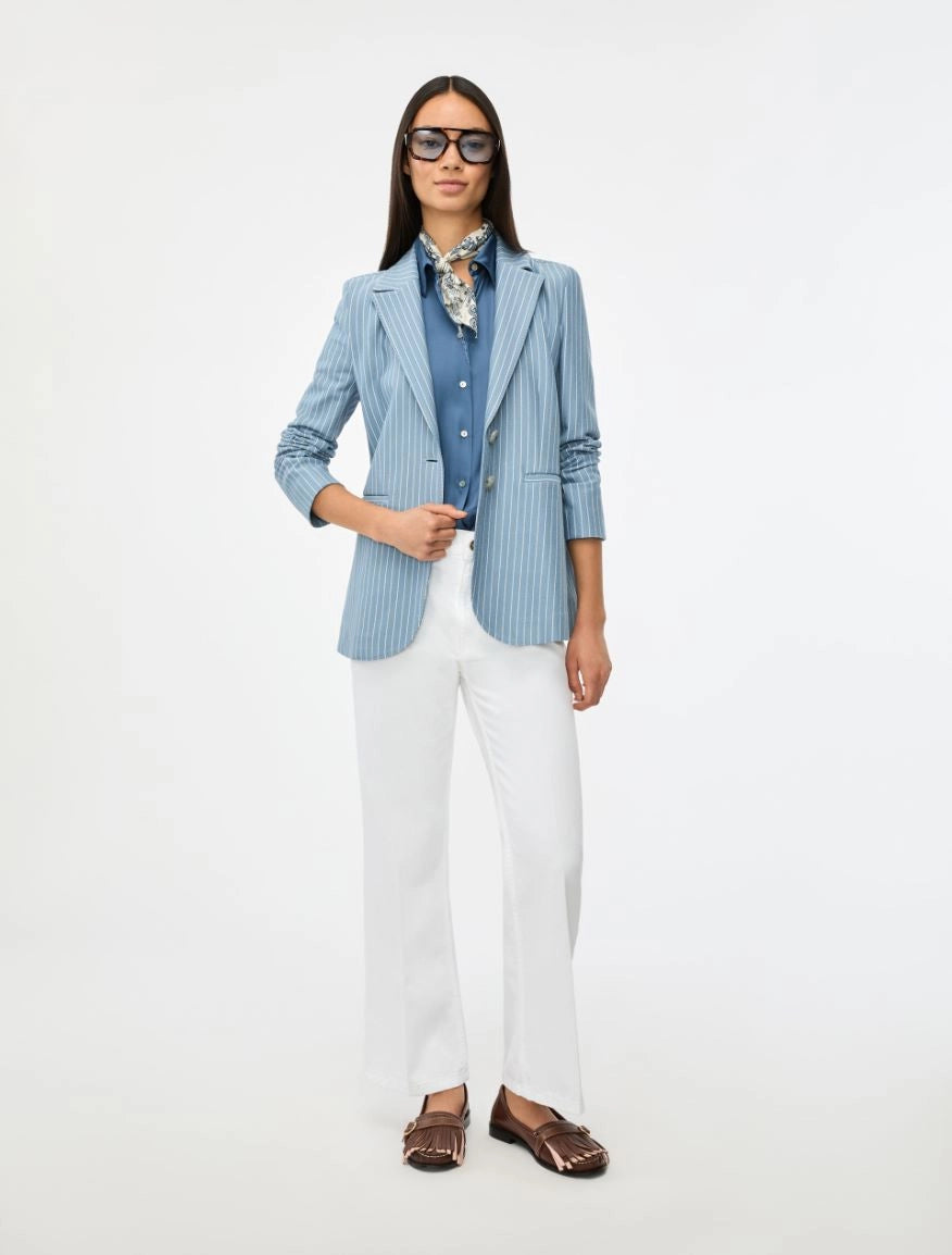 FITTED BLAZER Light Blue