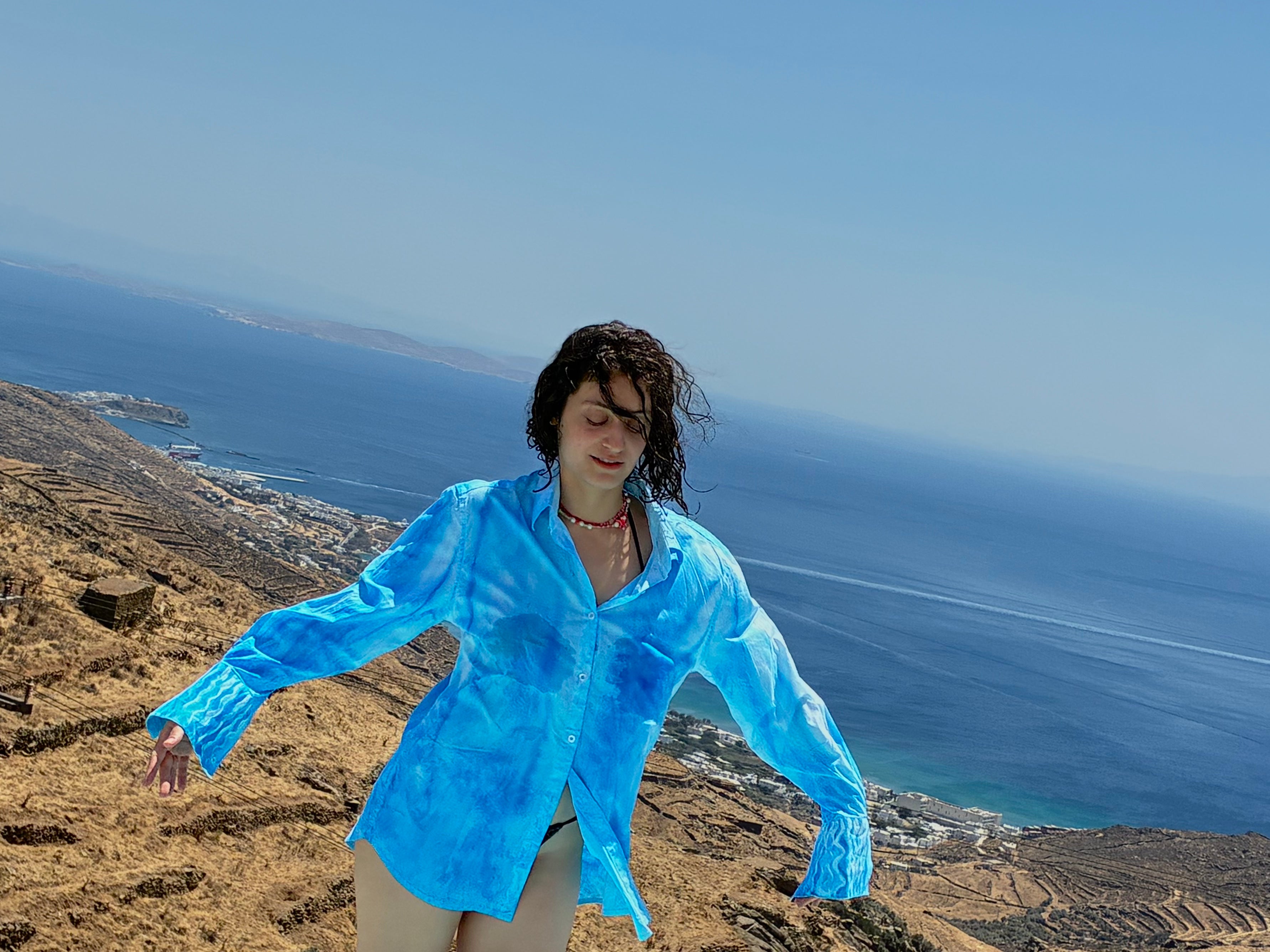 PERSA COLLECTION "LE GRAND BLUE" Oversized Shirt