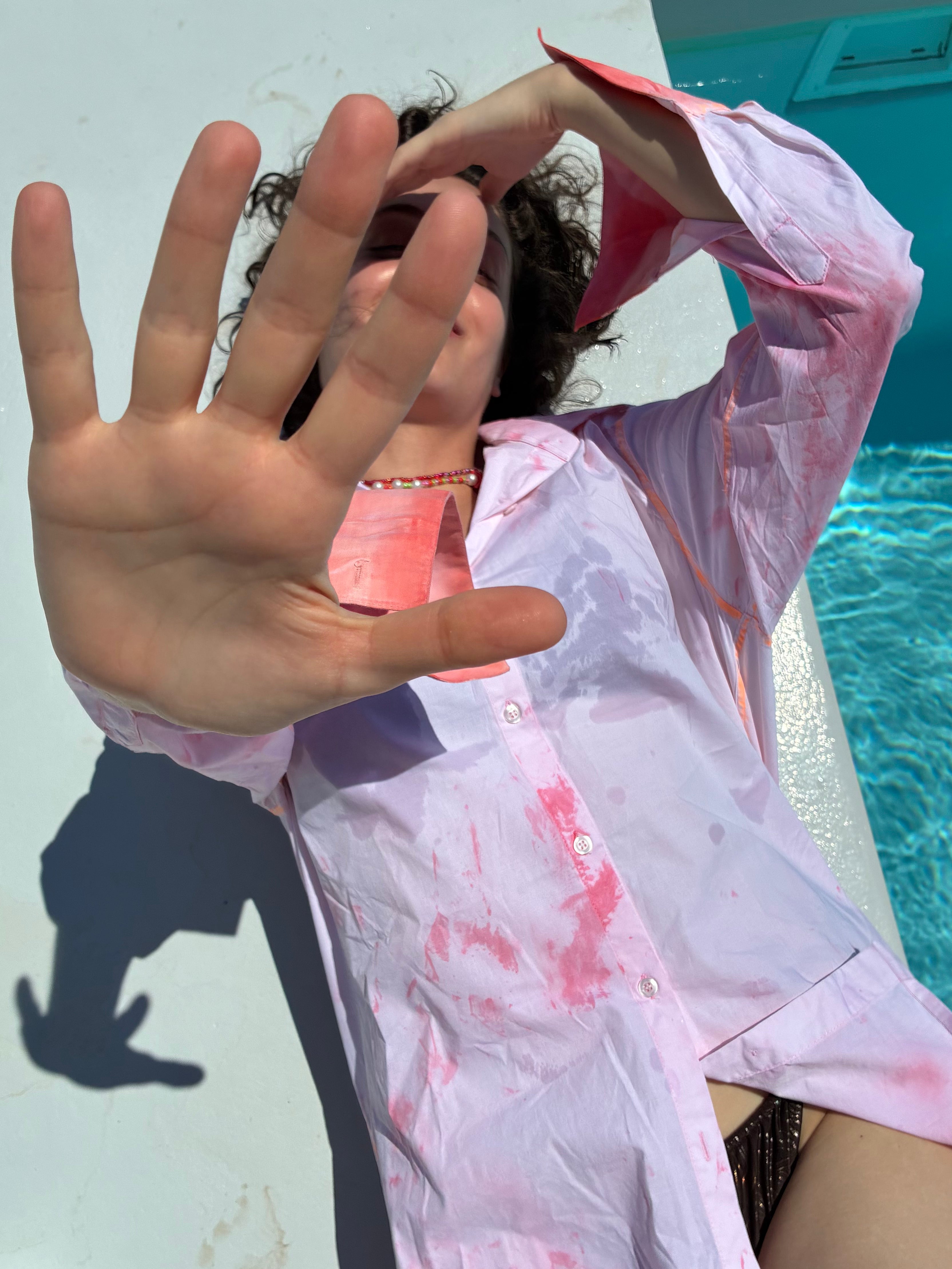 PERSA COLLECTION "WATERMELON SUGAR " Oversized Shirt