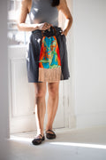 ELENI MALAMI Tigerlily Azzure Silk Luxury Handbag