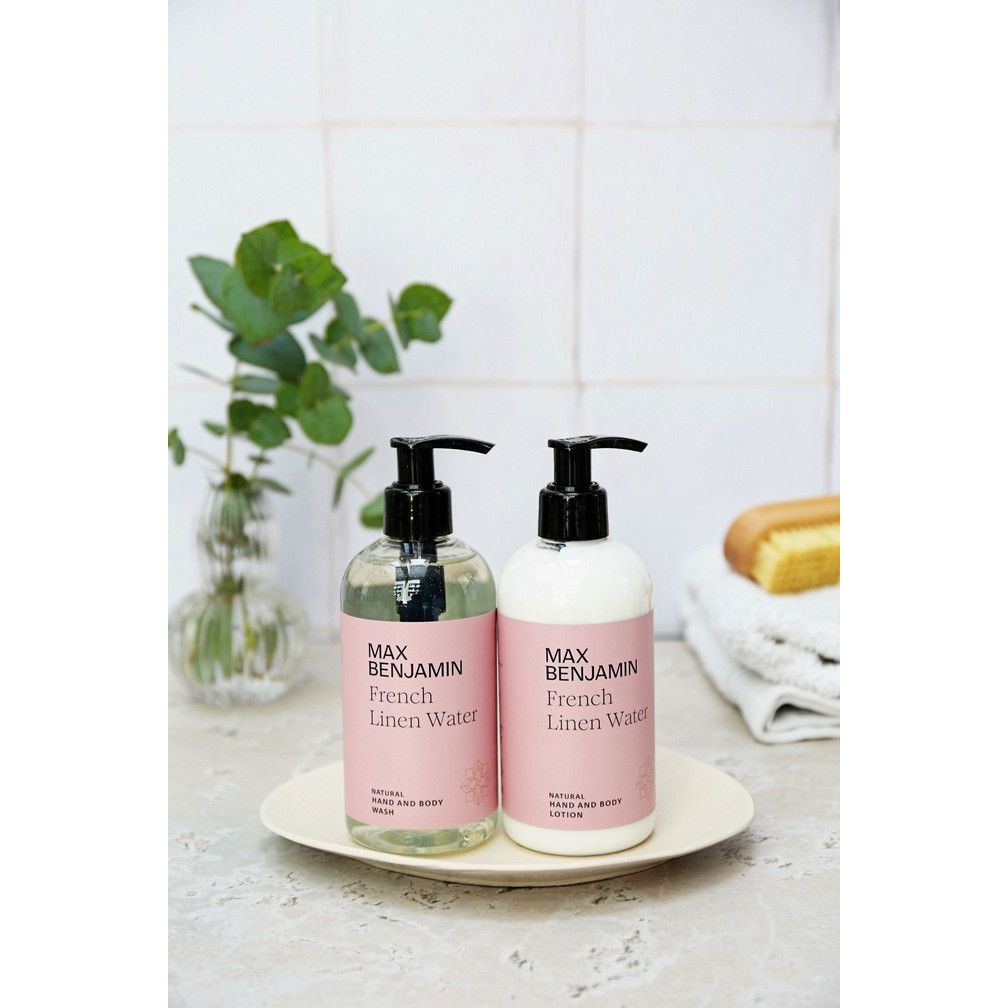 MAX BENJAMIN - French Linen Water, Gift Set με αφρόλουτρο & λοσιόν χεριών & σώματος (300mL)