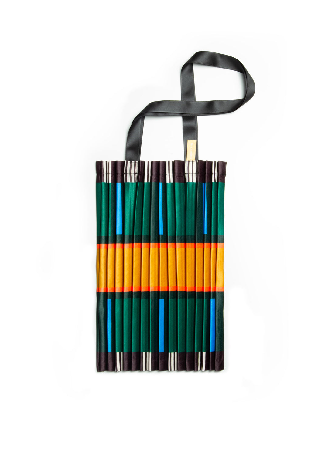 Borsa plissettata in raso Orosei