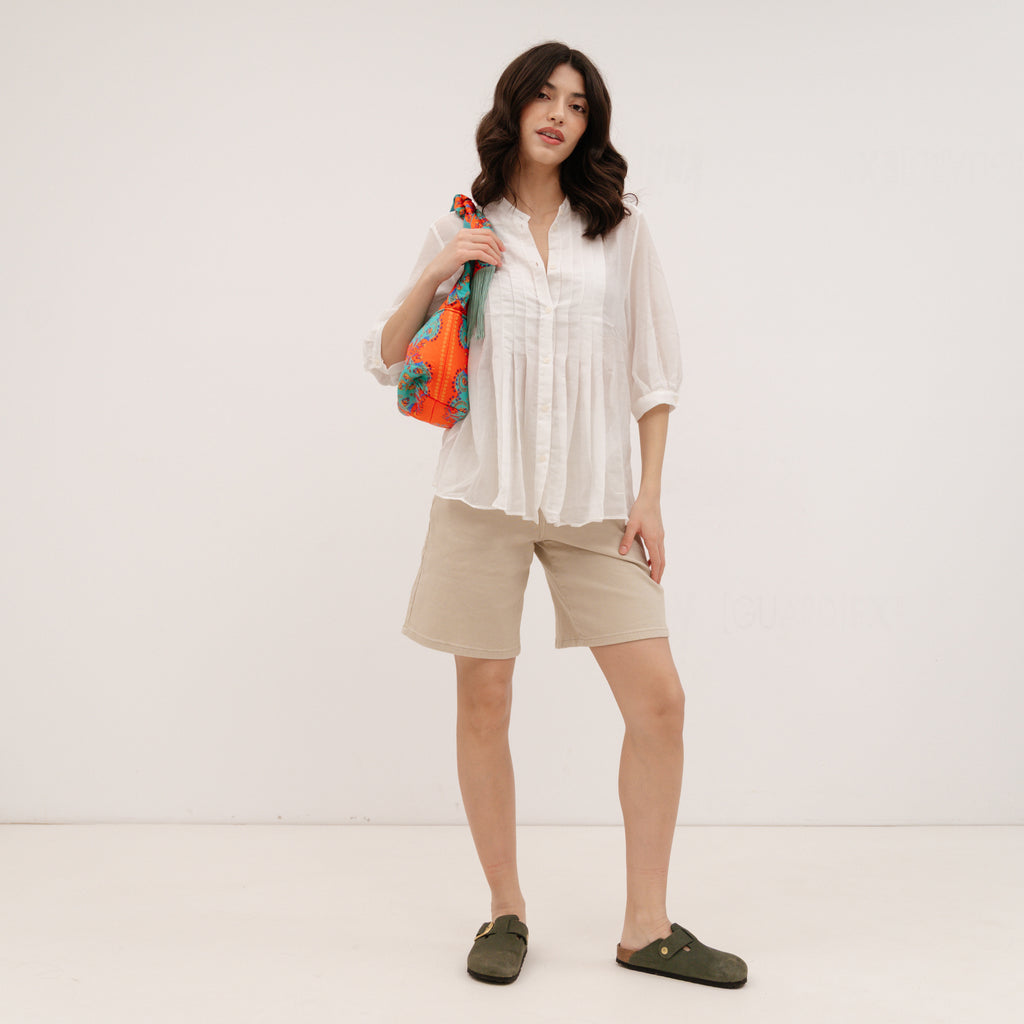PERSA COLLECTION Beige Cotton Shorts