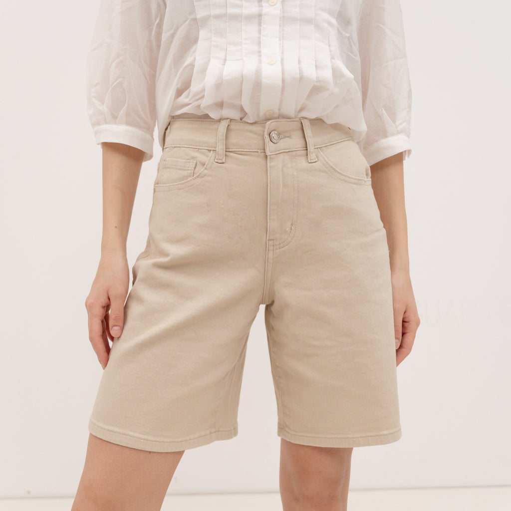 PERSA COLLECTION Beige Cotton Shorts