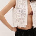 EMME MARELLA Crochet-knit gilet