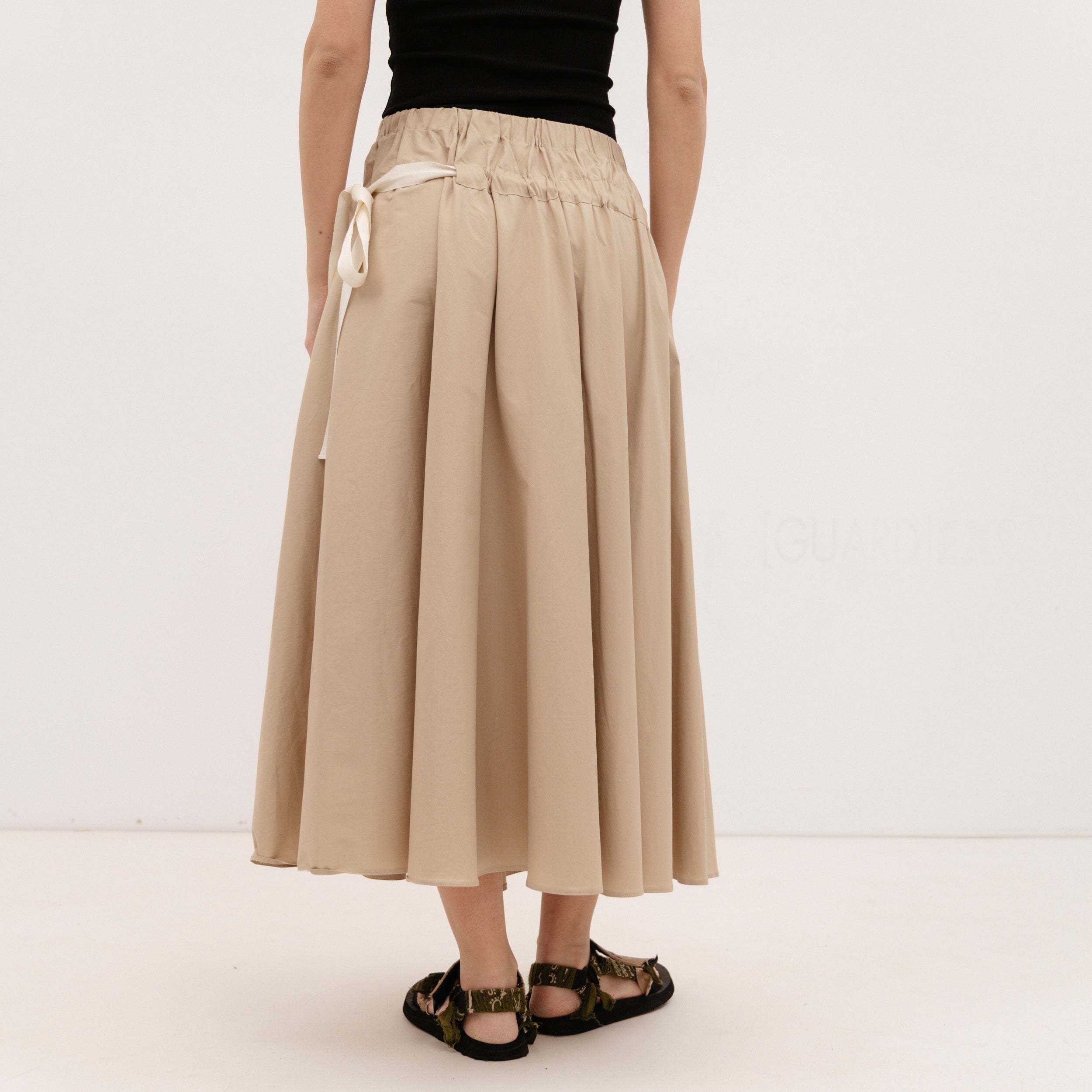 IBLUES FULL SKIRT Beige