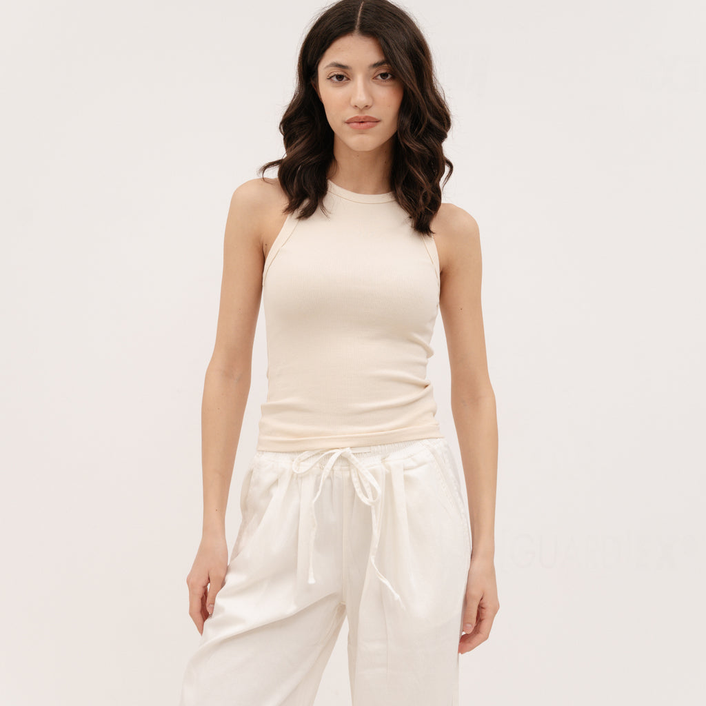 PERSA COLLECTION Beige Tank Top