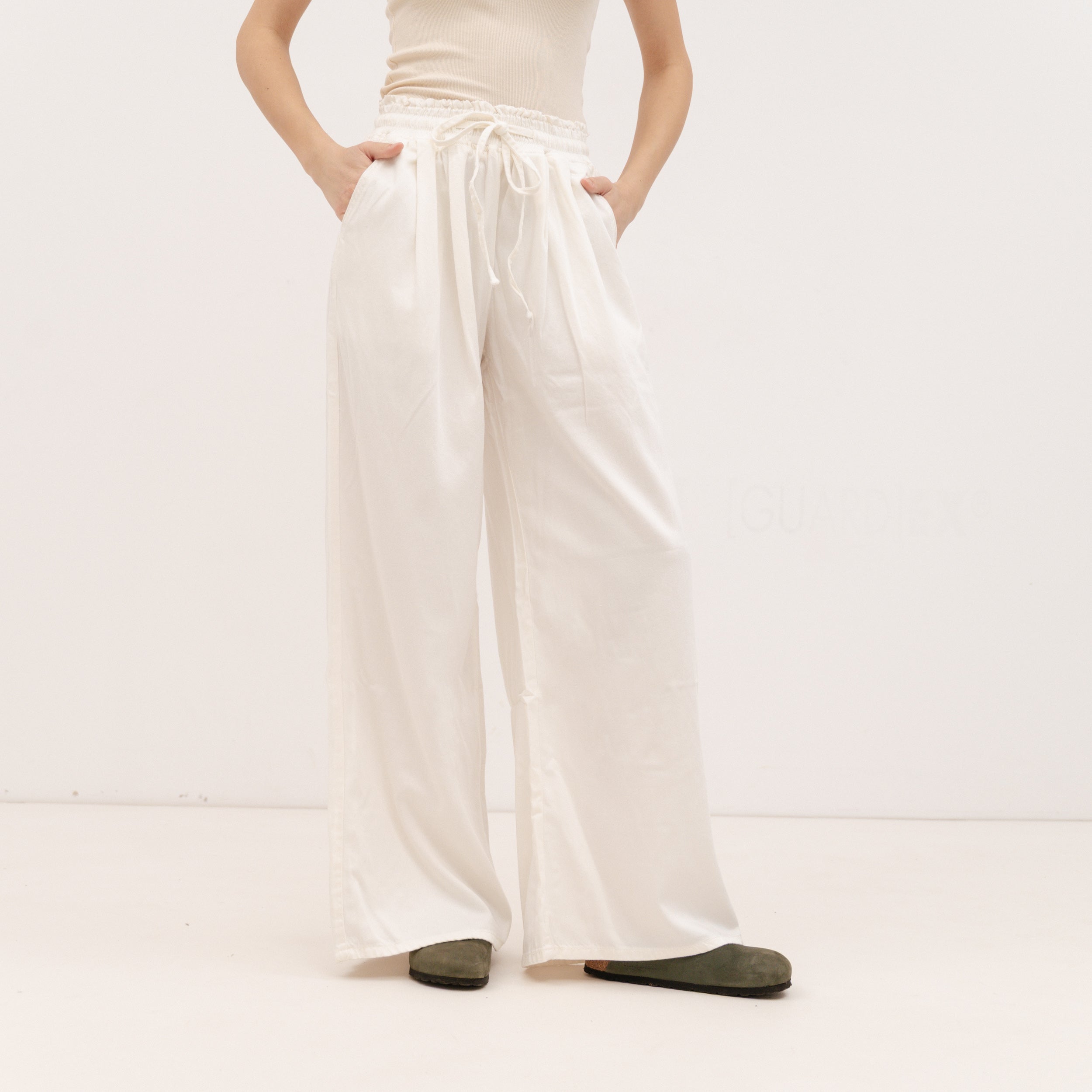 PERSA COLLECTION White Cotton Pants