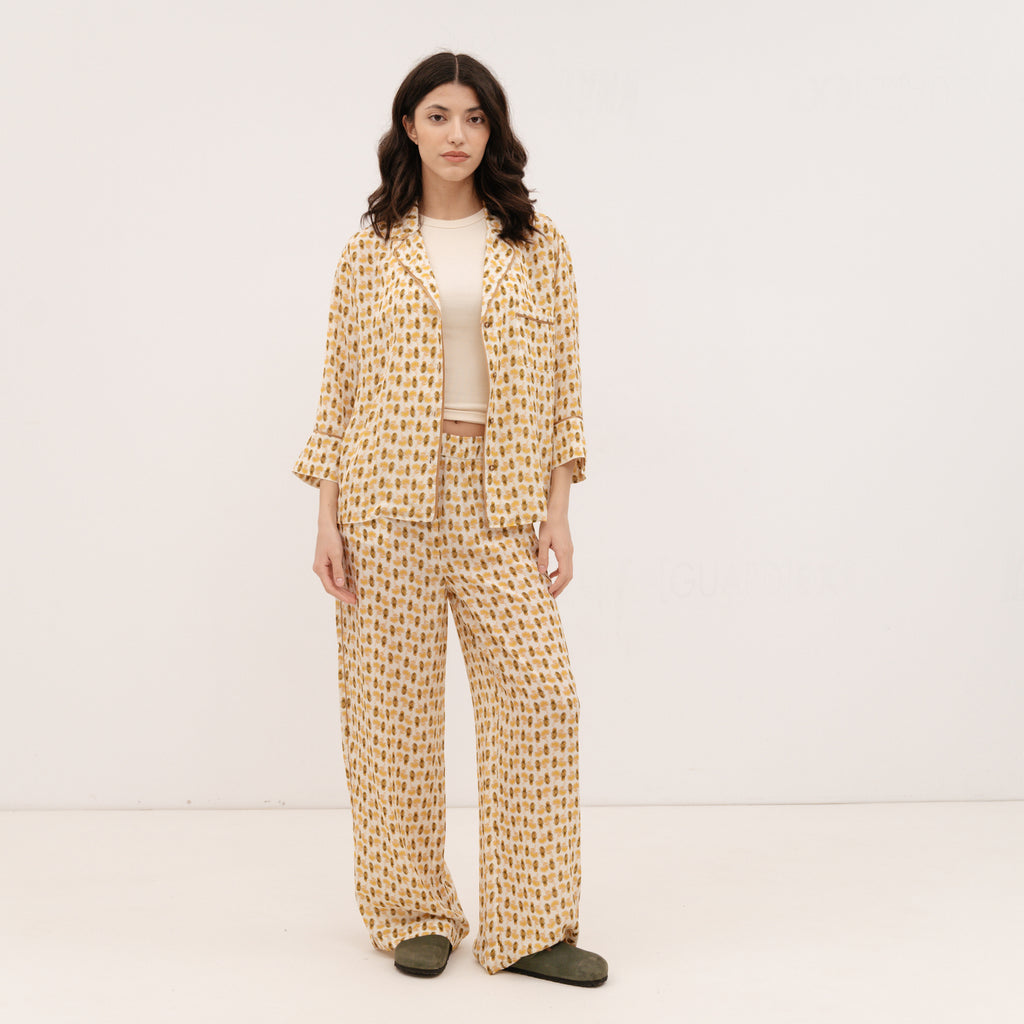 IBLUES STRAIGHT-FIT SHIRT Pineapple