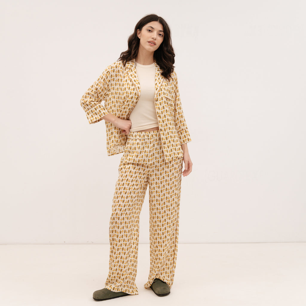IBLUES STRAIGHT-FIT SHIRT Pineapple