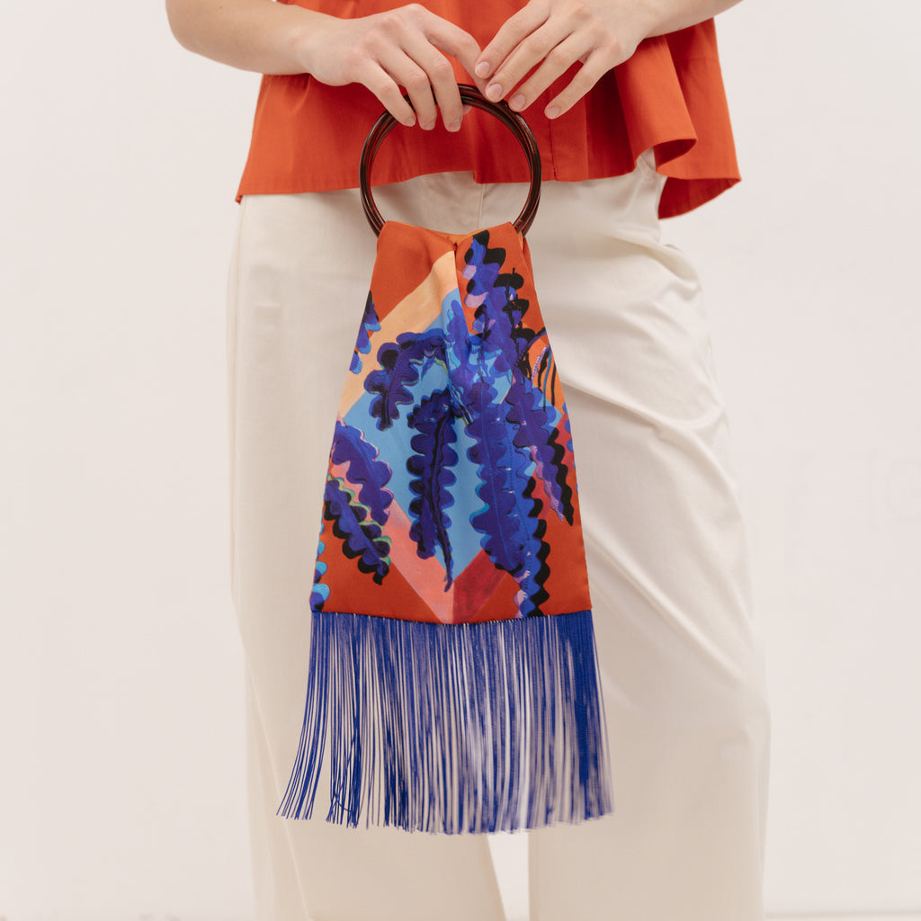 ELENI MALAMI Luxury HandBag with acrylic handles