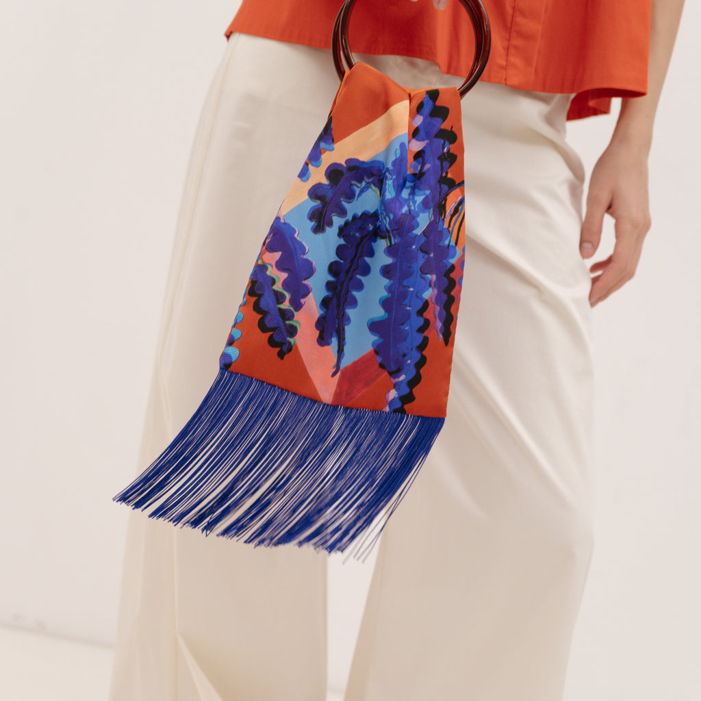 ELENI MALAMI Luxury HandBag with acrylic handles