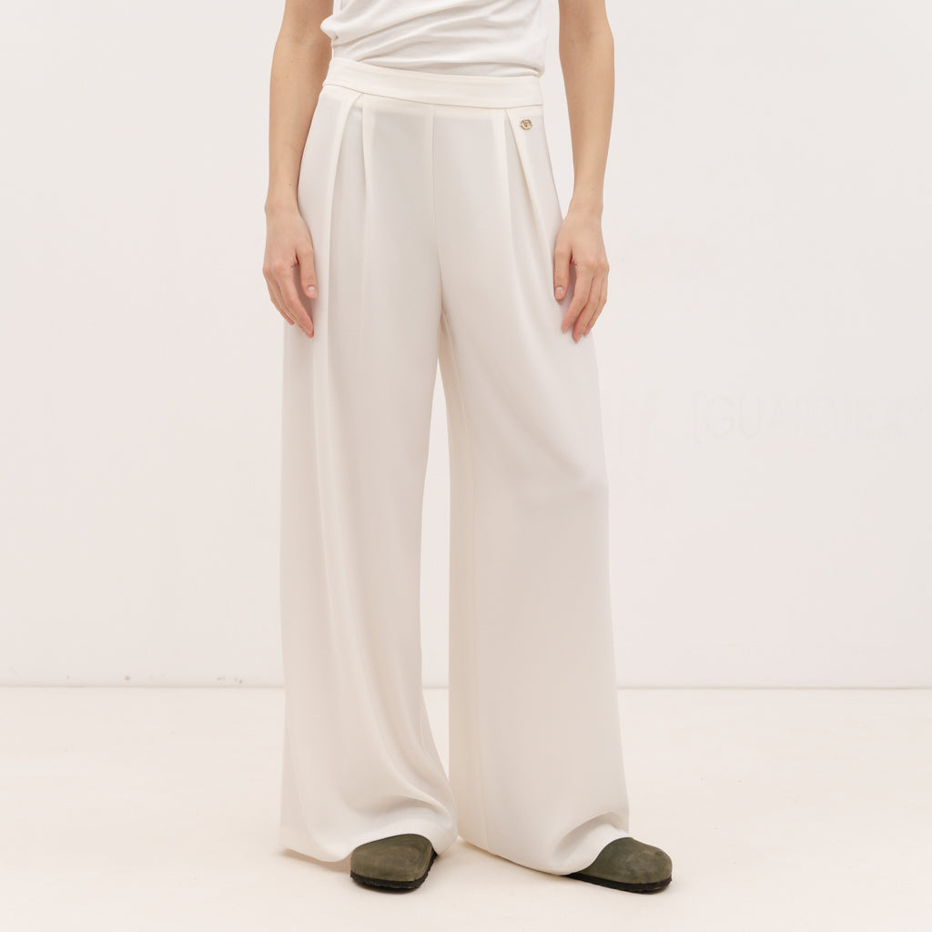 YESZEE White Satin Pants
