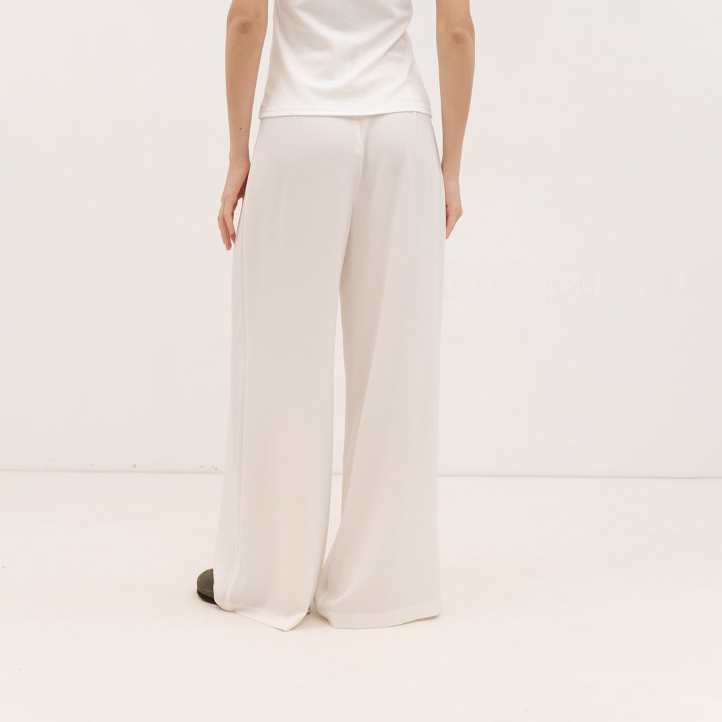 YESZEE White Satin Pants