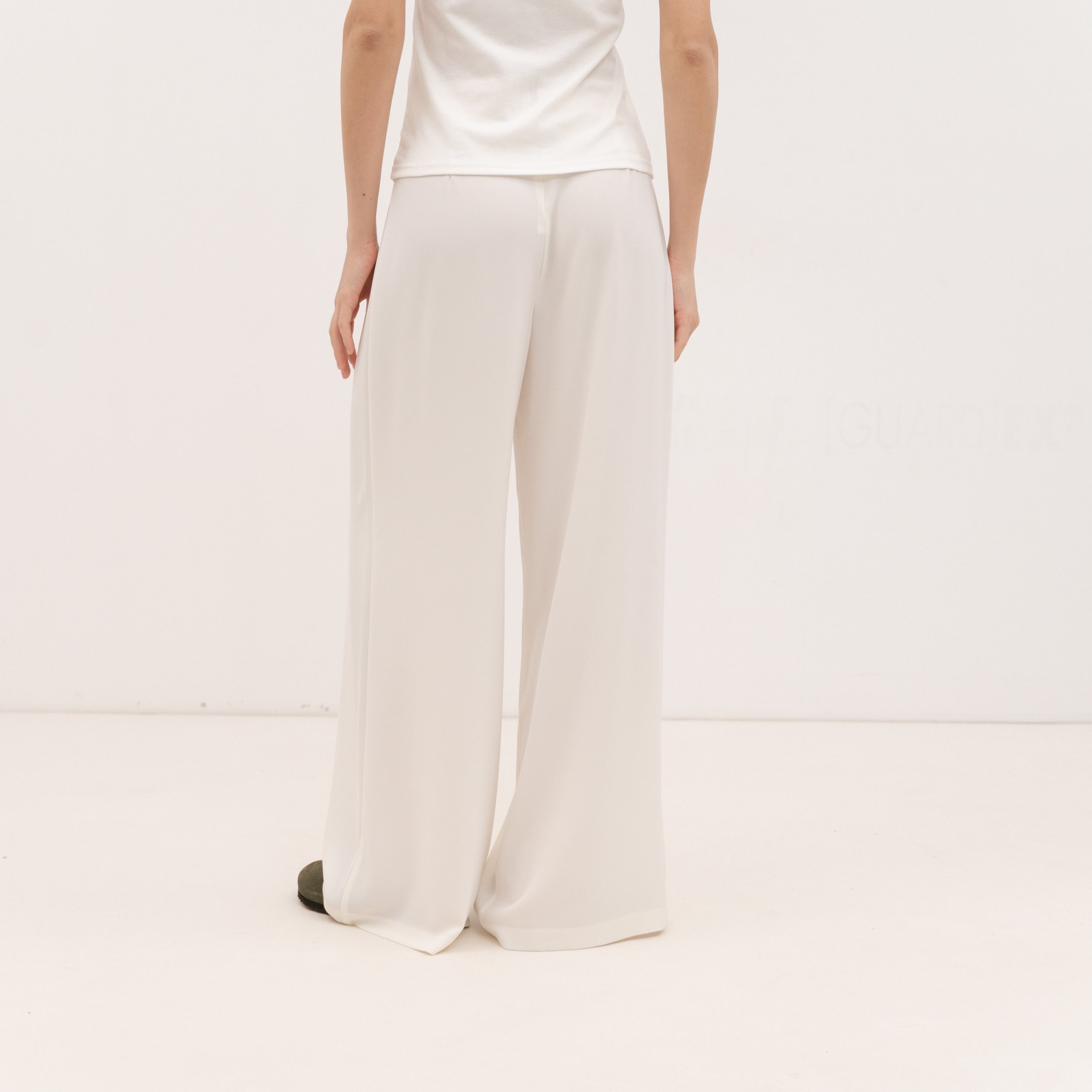 YESZEE White Satin Pants