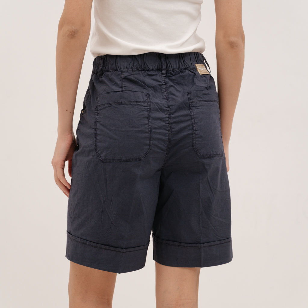 YESZEE Blue Cotton Shorts