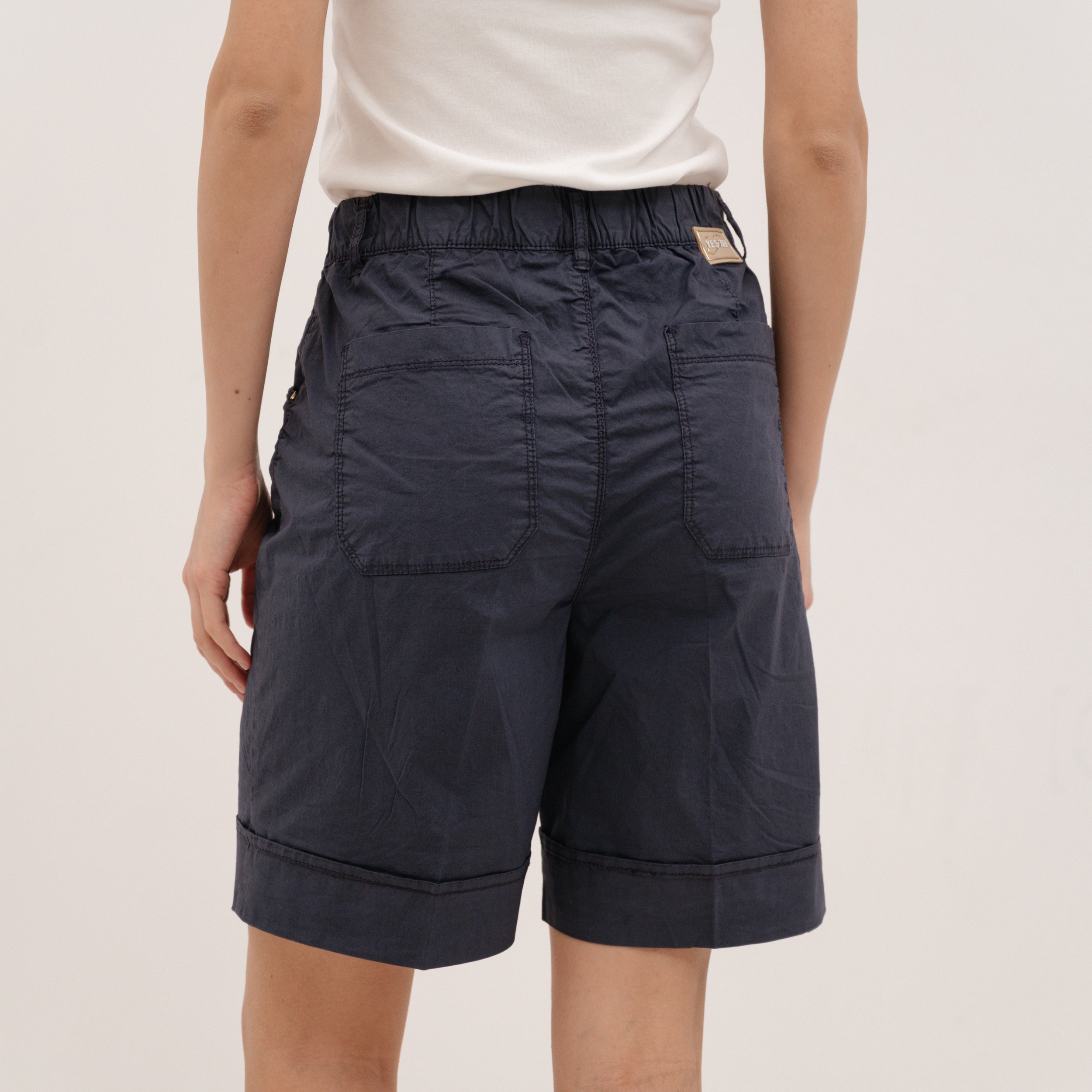 YESZEE Blue Cotton Shorts