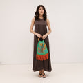 ELENI MALAMI Luxury HandBag with Bamboo Handles
