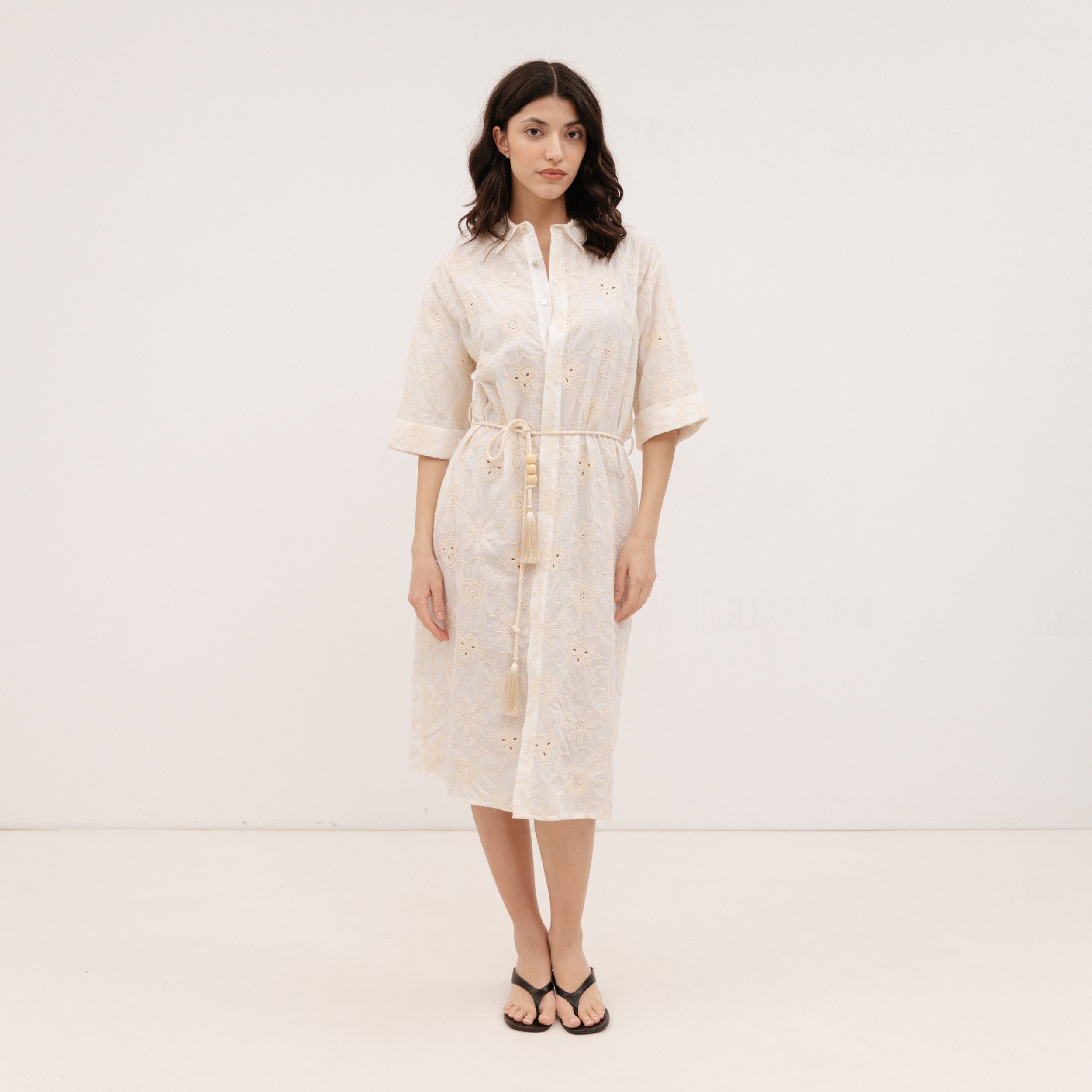 YESZEE White Kippur Dress
