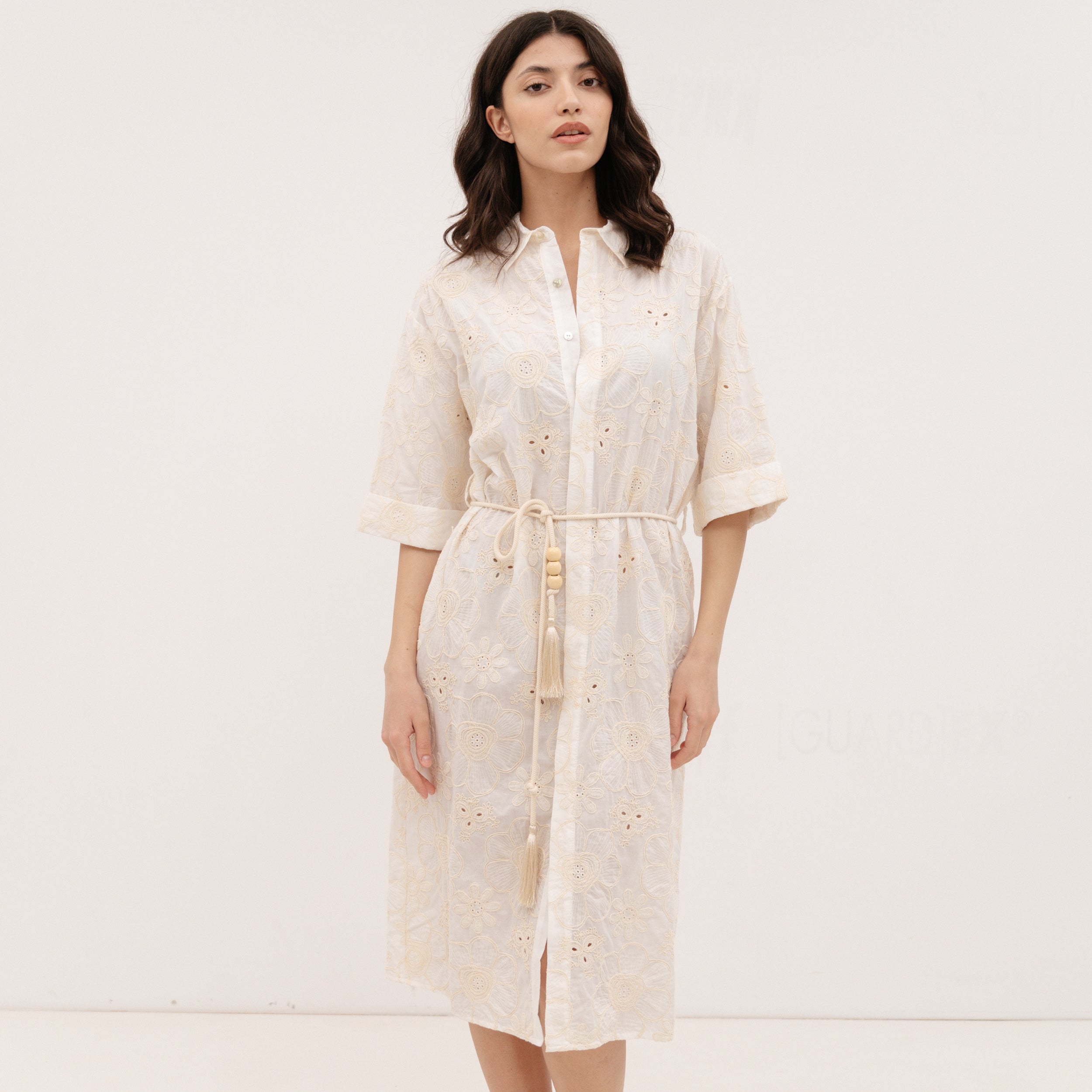 YESZEE White Kippur Dress