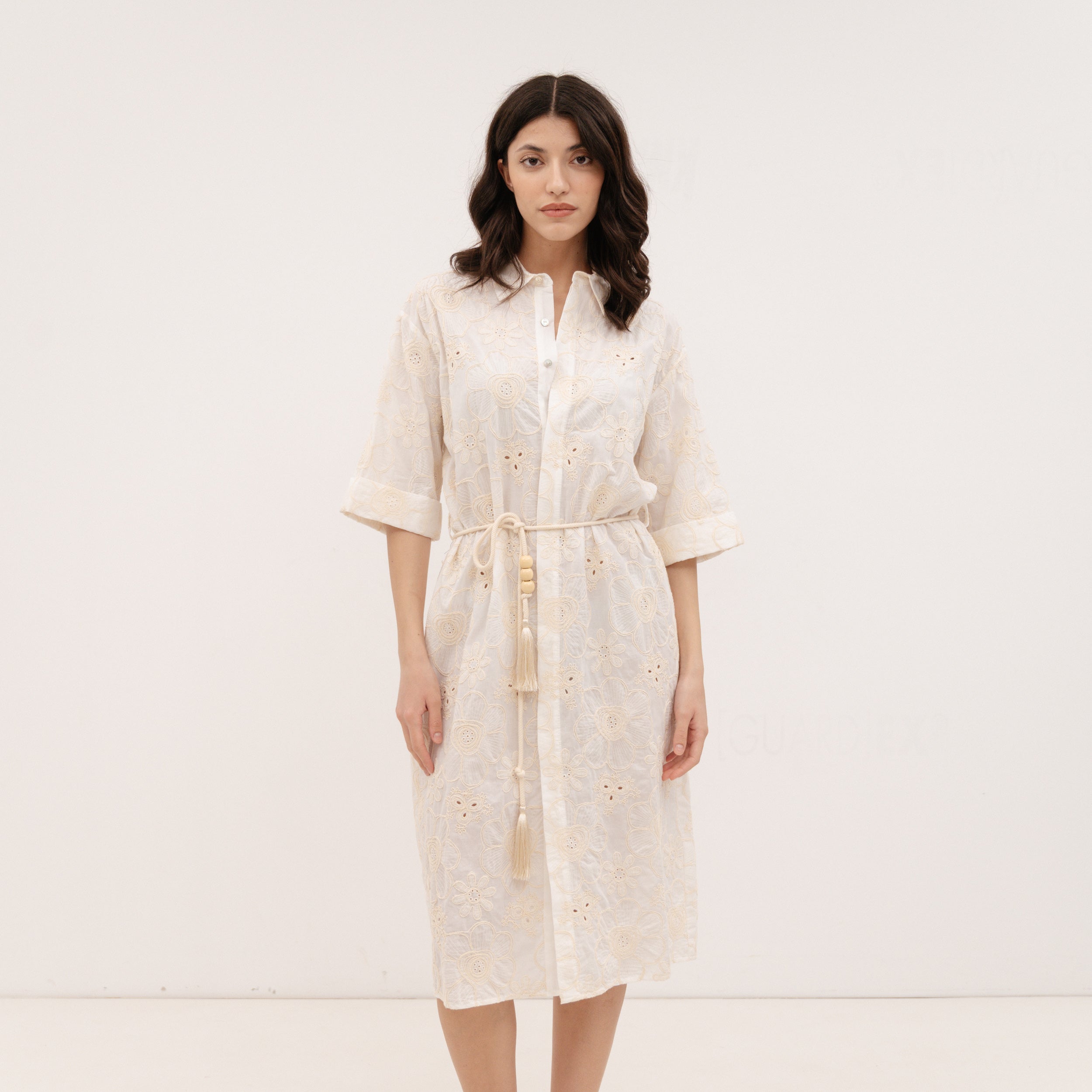 YESZEE White Kippur Dress