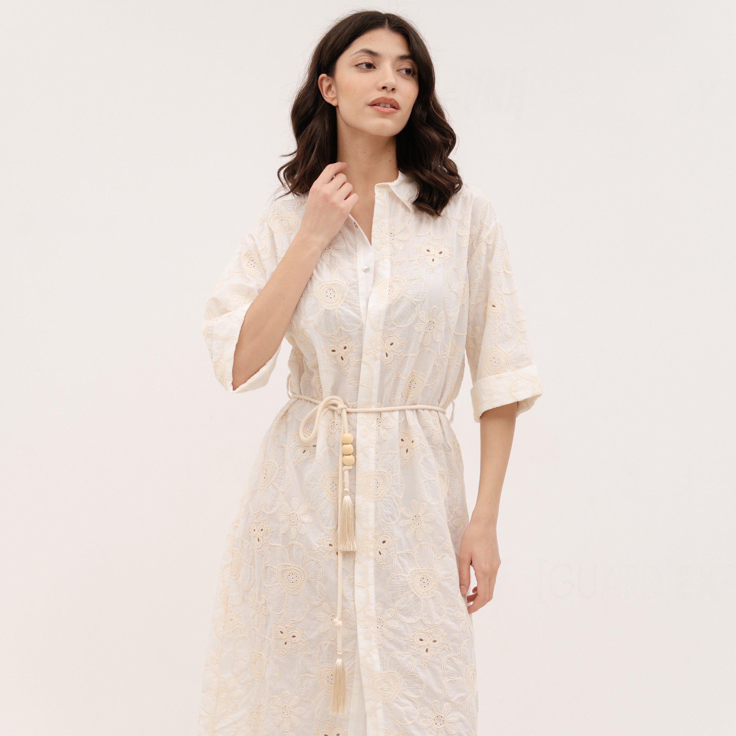 YESZEE White Kippur Dress