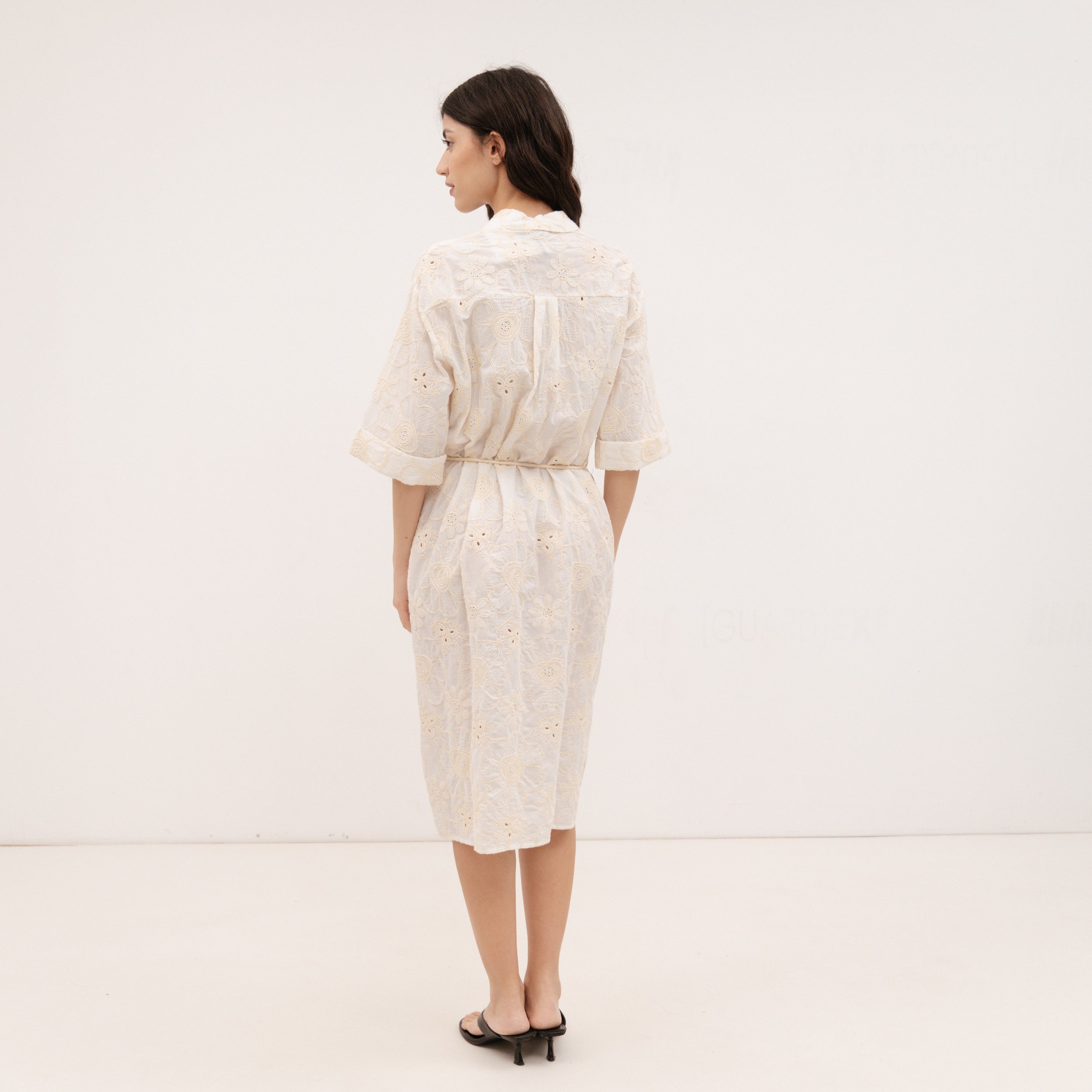 YESZEE White Kippur Dress