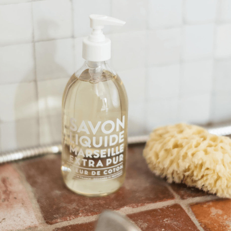 COMPAGNIE DE PROVENCE - Cotton Flower, Extra Pur Υγρό σαπούνι Μασσαλίας (495ml)