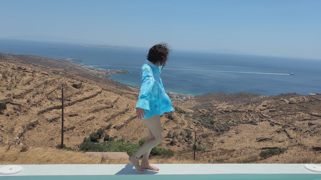 PERSA COLLECTION "LE GRAND BLUE" Oversized Shirt